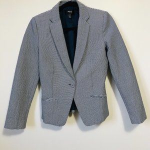 MNG Blue & White Striped Blazer